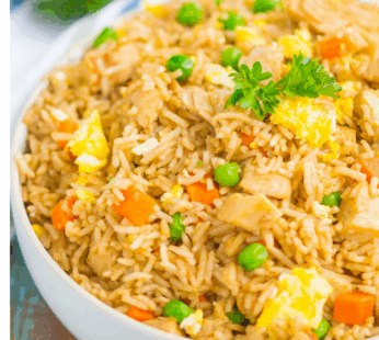 Double Egg Chicken Fried Rice
